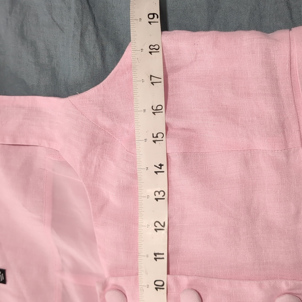 J.Crew linen pink vest size 6 - Picture 5 of 7